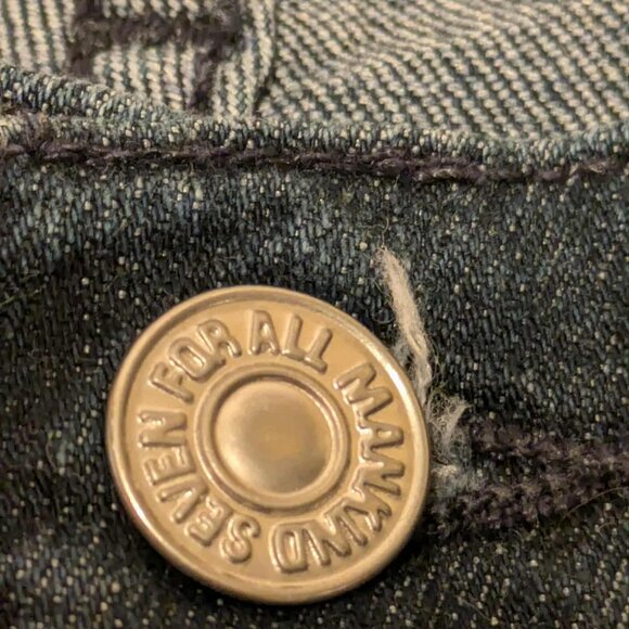 Free for All Mankind Jeans Womens 26 Dark Faded Wash 5 Pocket Pullon Denim - Picture 8 of 16